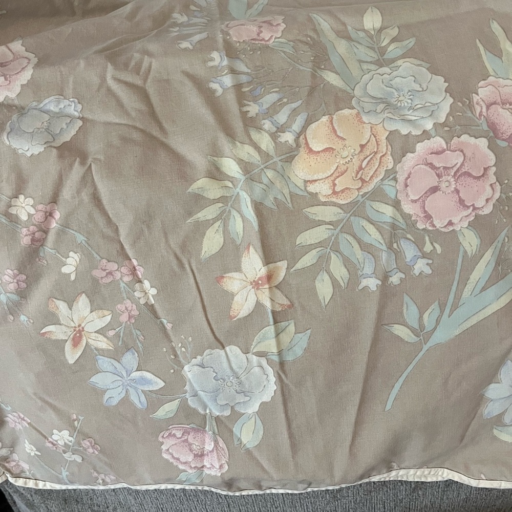 Wamsutta Floral vintage 80s double sheets